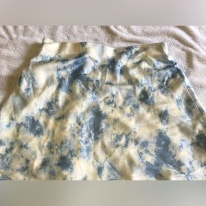 Baby blue tie dye skirt